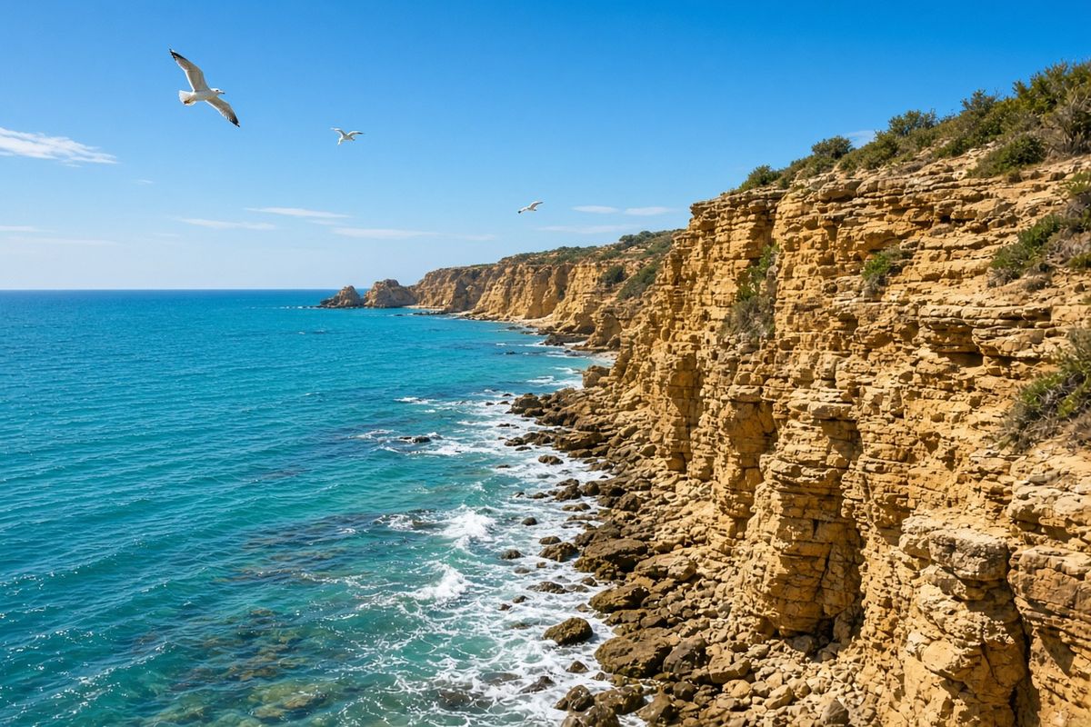 Original coastal photograph before Grok Image 2.0 restyling
